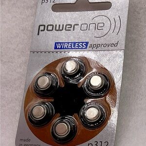 Power One Zinc Air Hearing Aid Batteries